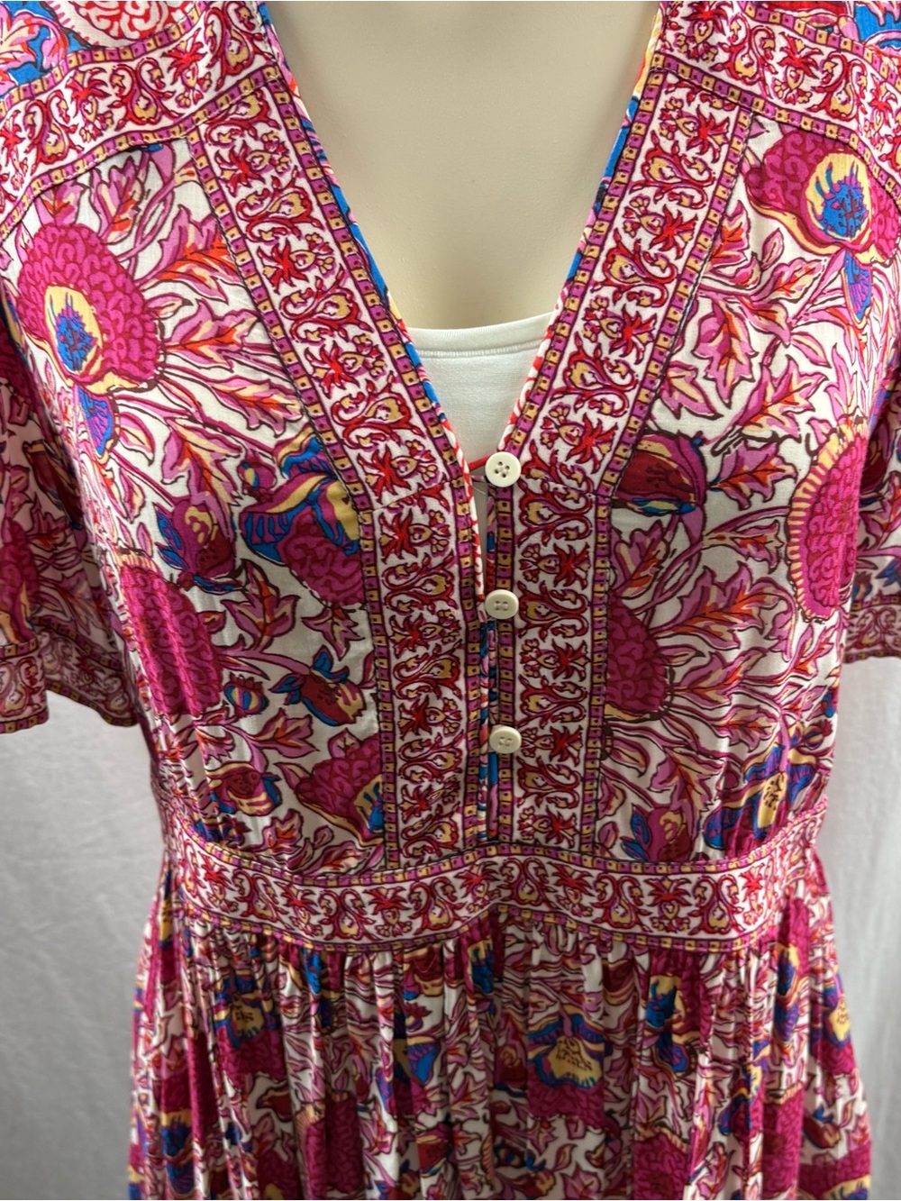 ba&sh Valia Dress Fushia L - Picture 8 of 10